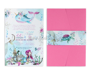  Προσκλητήριο βάπτισης Βυθός Γοργόνα