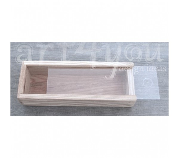 ΜΑΚΡΟΣΤΕΝΟ ΞΥΛΙΝΟ ΚΟΥΤΙ ΜΕ PLEXIGLASS