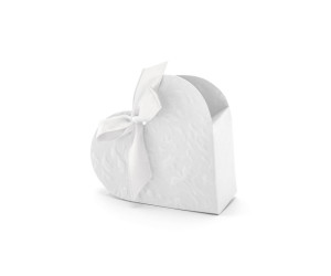 ΧΑΡΤΙΝΟ ΚΟΥΤΑΚΙ ΚΑΡΔΙΑ ΛΕΥΚΟ 10ΤΜΧ