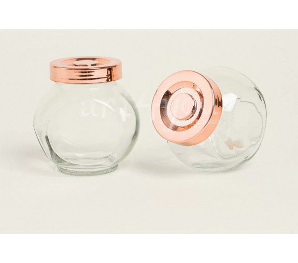 ΒΑΖΑΚΙ ΜΕ ΚΑΠΑΚΙ ΡΟΖ ΧΡΥΣΟ 8x8x5,5cm – 180ml