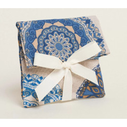 ΠΟΥΓΚΙ ΜΕ ΚΟΡΔΕΛΑ 12 x 17 cm ΜΠΛΕ ΜΑΝΤΑΛΑ