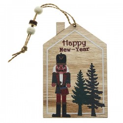 ΞΥΛΙΝΟ ΣΠΙΤΙ ΚΑΡΥΟΘΡΑΥΣΤΗΣ NEW YEAR 11.5εκ