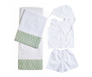 Σετ Λαδόπανο Βάπτισης Chevron