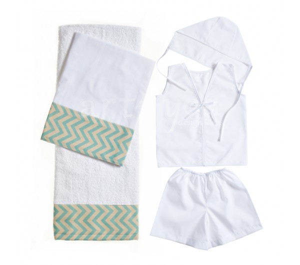 Σετ Λαδόπανο Βάπτισης Chevron