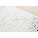  Προσκλητήριο γάμου με πινελιές σε dusty blue