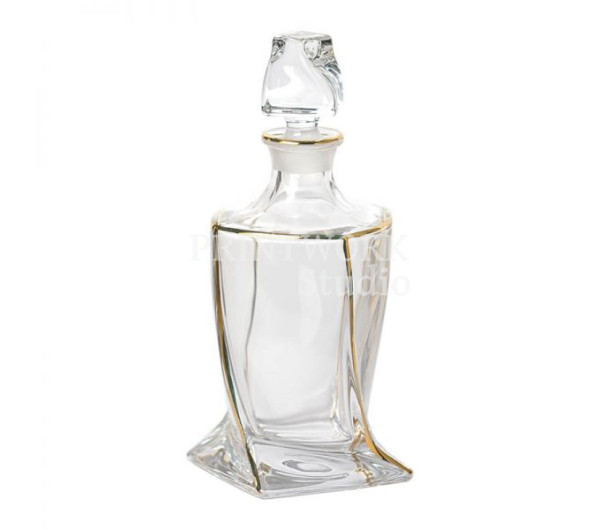 ΚΡΥΣΤΑΛΙΝΗ ΧΡΥΣΗ ΚΑΡΑΦΑ QUADRO