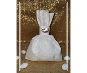 Μπομπονιέρα γάμου πουγκί True Love