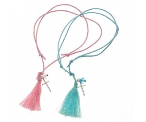 Μαρτυρικά Βάπτισης Σταυρός φούντα 