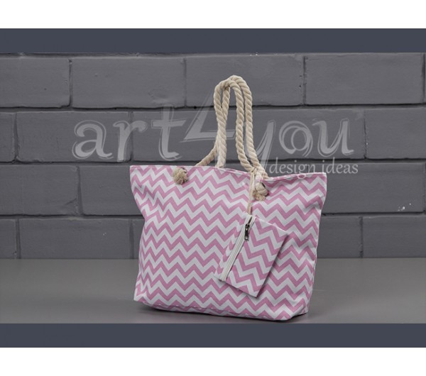 Υφασμάτινη Τσάντα & Πορτοφόλι Chevron