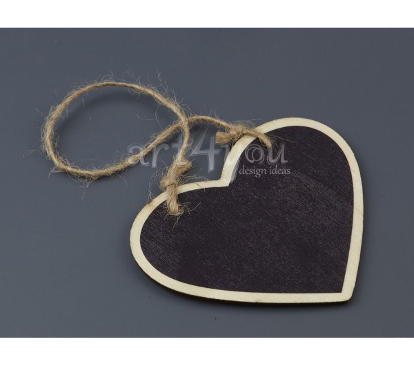 Διακοσμητικό Κρεμαστός Μαυροπίνακας σε σχήμα Καρδιά