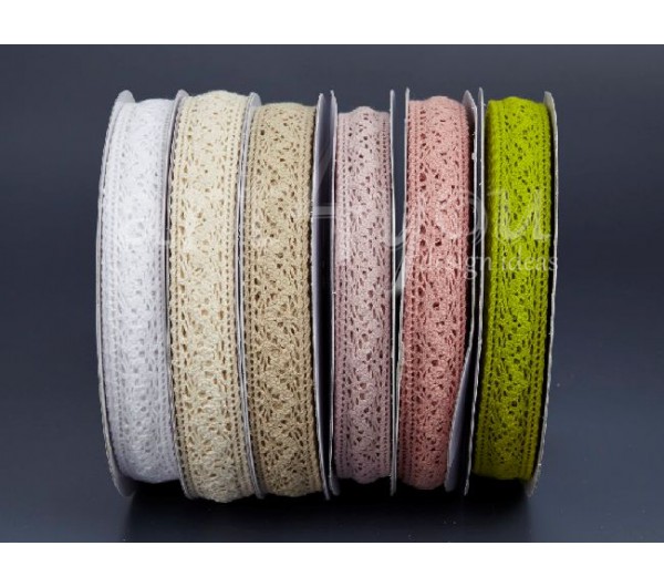 Κορδέλα Δαντέλα Βαμβακερή 2,5 εκ.