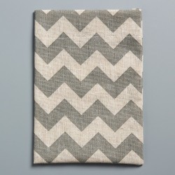 ΠΟΥΓΚΙ CHEVRON ΓΚΡΙ  12 x 18 εκ