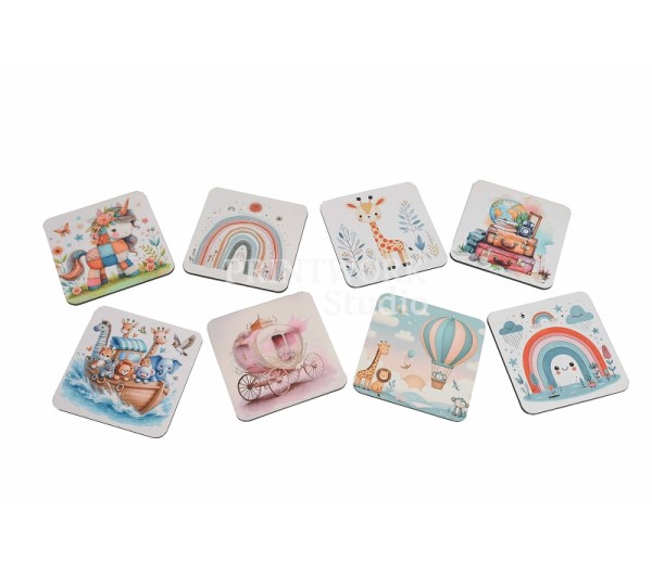 Ξύλινο Σουβέρ με θεματκό 10εκ.