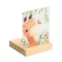 Plexiglass σε ξύλινη βάση ρεσώ Giraffe