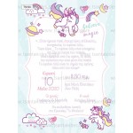 Προσκλητήριο βάπτισης μονόκερο. 