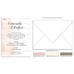 Προσκλητήριο γάμου με watercolor pastel χρωματισμούς.