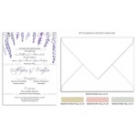 Προσκλητήριο γάμου με θέμα τη λεβάντα