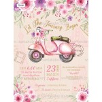 Προσκλητήριο βάπτισης vespa.