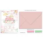 Προσκλητήριο βάπτισης travel girl