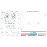 Προσκλητήριο βάπτισης  ελεφαντάκια.