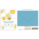 Προσκλητήριο βάπτισης  μέλισσα