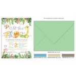 Προσκλητήριο βάπτισης μικρά ζώα της ζούγκλας.