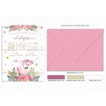 Προσκλητήριο βάπτισης φλαμίνγκο