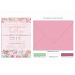 Προσκλητήριο βάπτισης  shabby chic και teapot