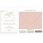 Προσκλητήριο γάμου - βάπτισης infinity και  bebe πατουσάκια