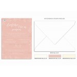 Προσκλητήριο γάμου - βάπτισης γραμμικά λουλούδια