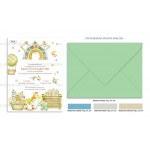 Προσκλητήριο βάπτισης για αγόρι με θέμα Kids Macrame