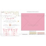 Προσκλητήριο βάπτισης για δίδυμα με θέμα Girls Nursery Clothes