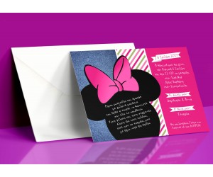 Προσκλητήριο Βάπτισης Minnie