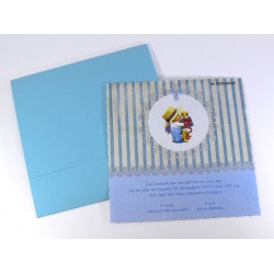 Προσκλητήριο Βάπτισης Vintage