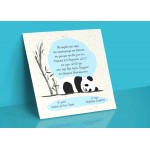 Προσκλητήριο Βάπτισης ζωάκι Πάντα  δυο όψεων