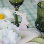 8 ετικέτες Πάσχα Χαρτί Κίτρινο, Λιλά, Ροζ και Χρυσό 7×8