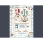 Προσκλητήριο βάπτισης αερόστατο