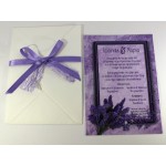 Προσκλητήριο Γάμου με θέμα την Λεβάντα