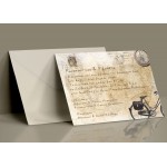 Προσκλητήριο Γάμου Postcard Vintage