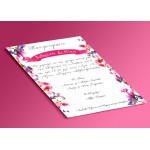 Προσκλητήριο Γάμου λουλούδια floral