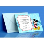 Οικονομικό προσκλητήριο βάπτισης Mickey