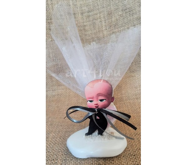 Μπομπονιέρα βάπτισης Baby Boss