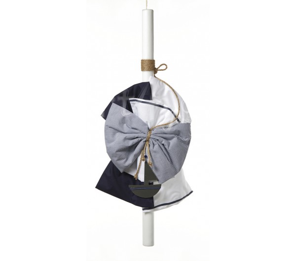 Λαμπάδα βάπτισης καραβάκι