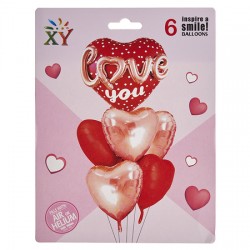 ΜΠΑΛΟΝΙΑ ΣΕΤ ΚΑΡΔΙΑ 6τμχ