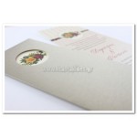 Προσκλητήριο Γάμου μακρόστενο