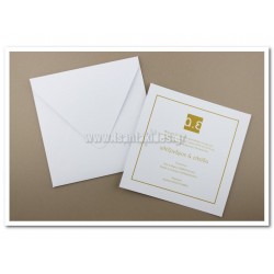 Προσκλητήριο γάμου Με Μονόγραμμα
