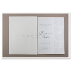 Προσκλητήριο γάμου ρομαντικό Δαντέλα