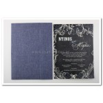 Προσκλητήριο Γάμου με τζήν υφή