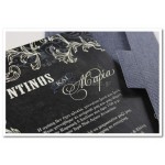 Προσκλητήριο Γάμου με τζήν υφή