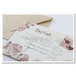 Προσκλητήριο Γάμου Postcard Floral